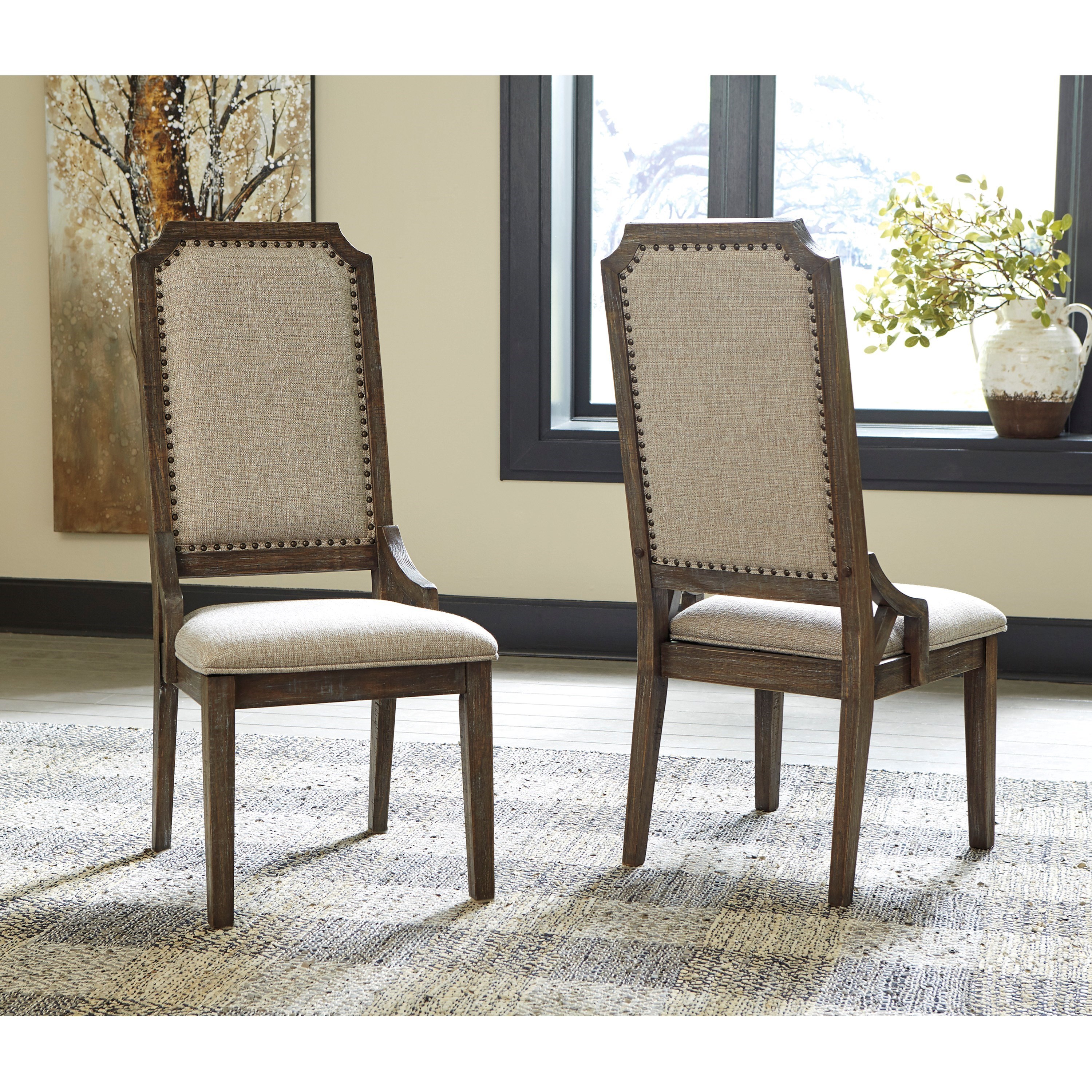 Ashley furniture on sale upholstered dining chairs